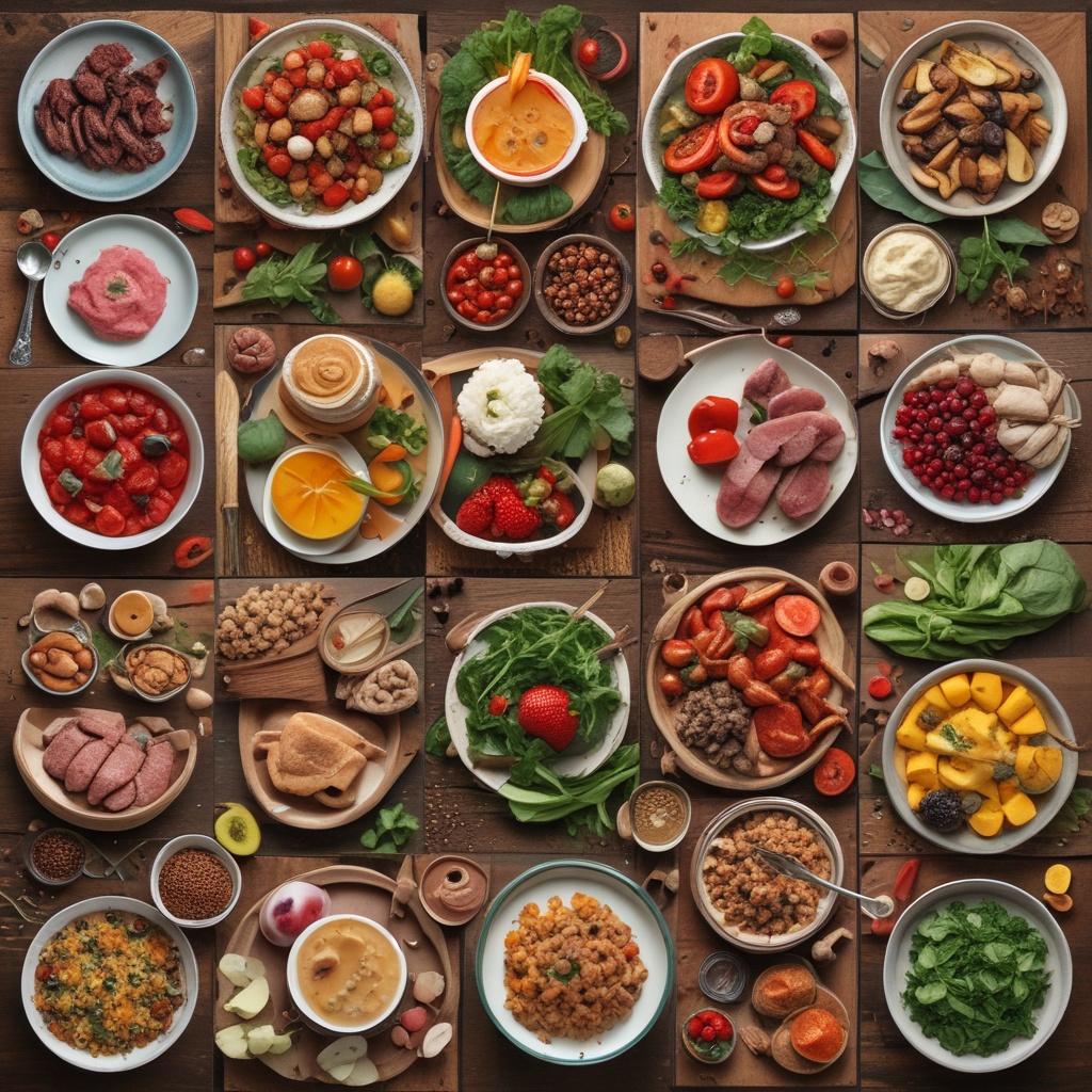 Collage of delicious food and ingredients